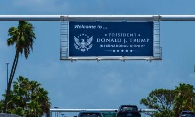 United Airlines Clarifies Suggested Free Flight Changes Over Trump International Airport Name President Donald J. Trump International Airport PALM BEACH International Airport