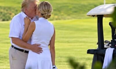 Donald Trump Kissing Natalie Harp Viral Golf Photo White House Says AI-Generated Deepfake