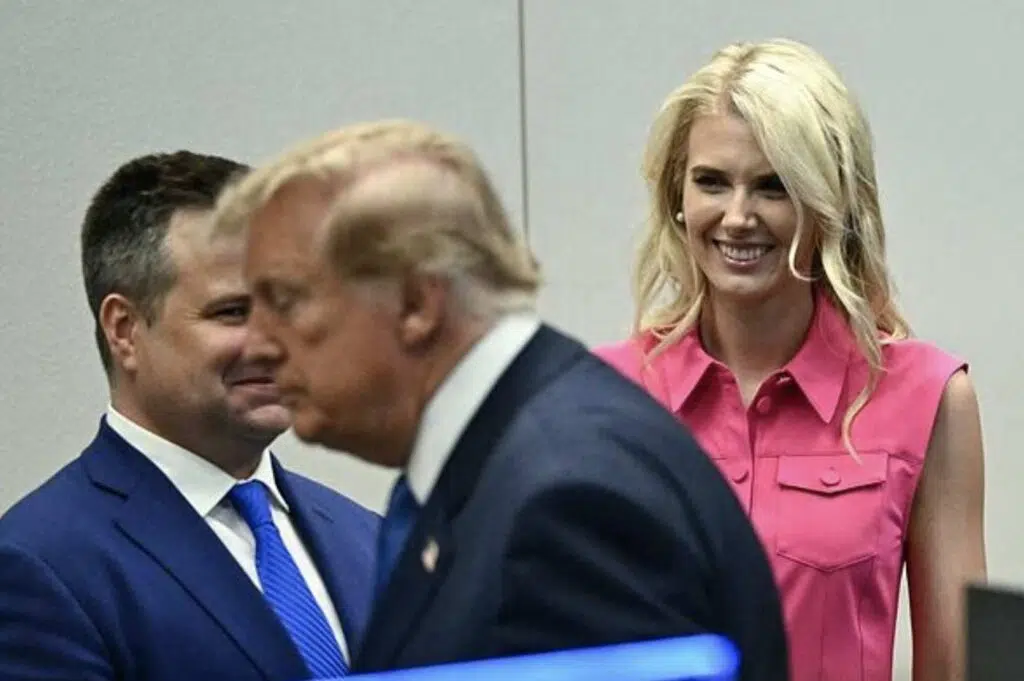 Natalie Harp Overlooking Donald Trump