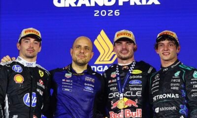 Max Verstappen Crushes Singapore GP Rivals as Lewis Hamilton Ferrari Tyre Gamble Backfires Kimi Antonelli F1 Championship